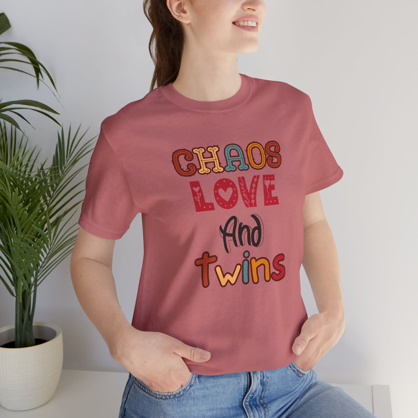 Chaos Love And Twins Tee For Twin Moms