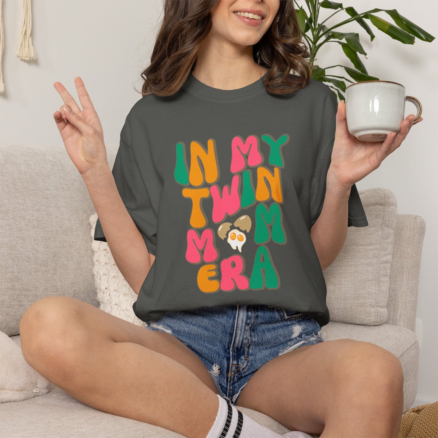 In My Twin Mom Era T-shirt for Twin Moms