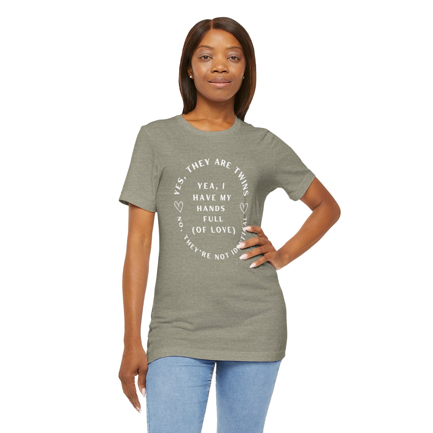 Moms No They're Not Identical Twins Tee