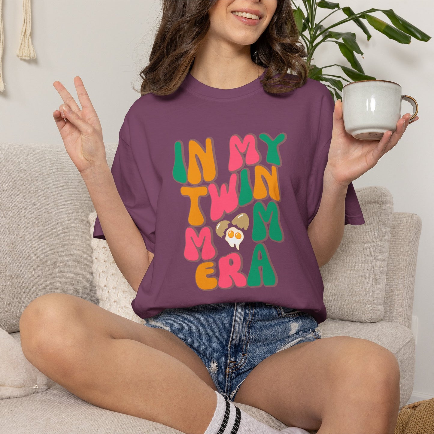 In My Twin Mom Era T-shirt for Twin Moms