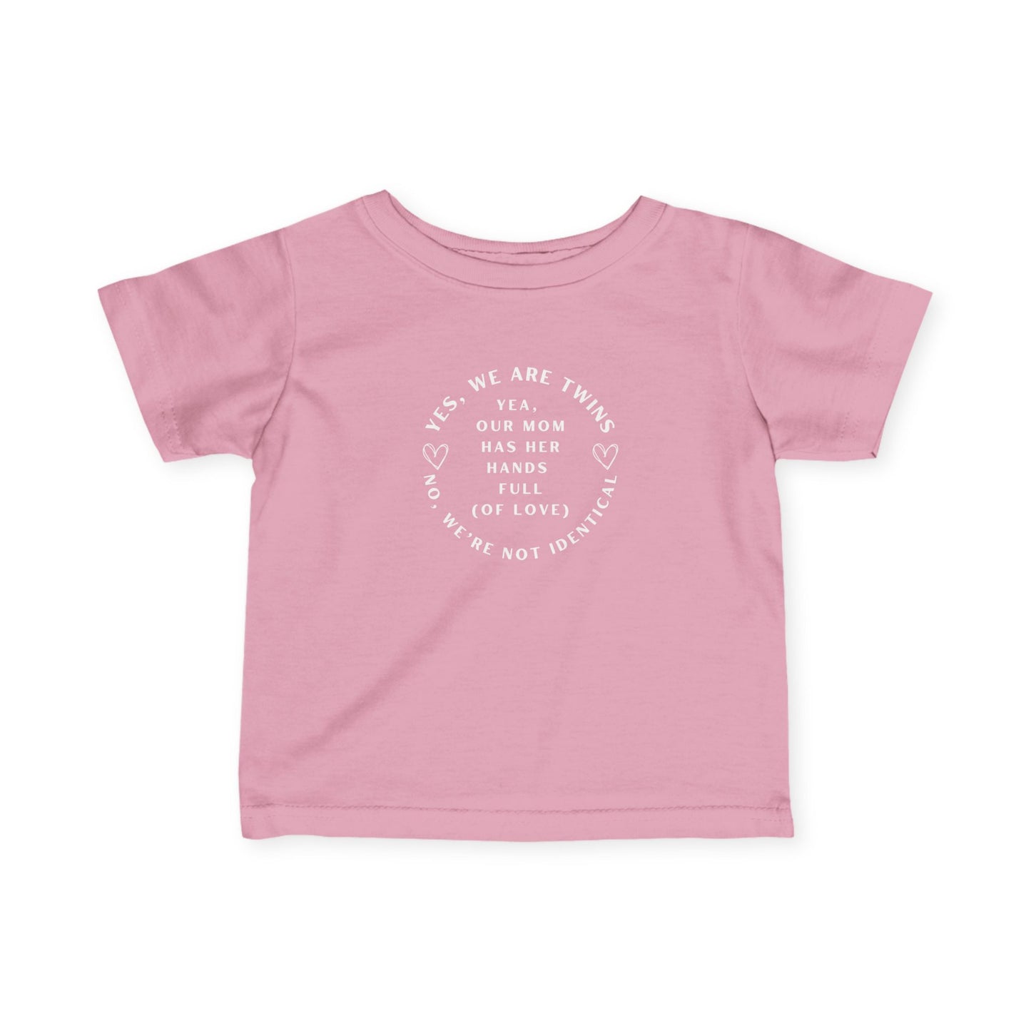 Infant No We're Not Identical Twins Jersey Tee