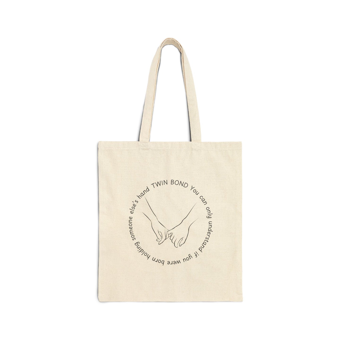 Twins Holding Hands Tote Bag