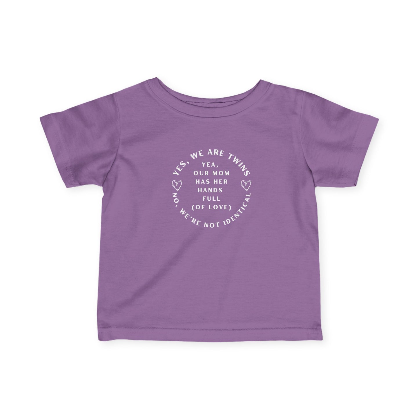Infant No We're Not Identical Twins Jersey Tee