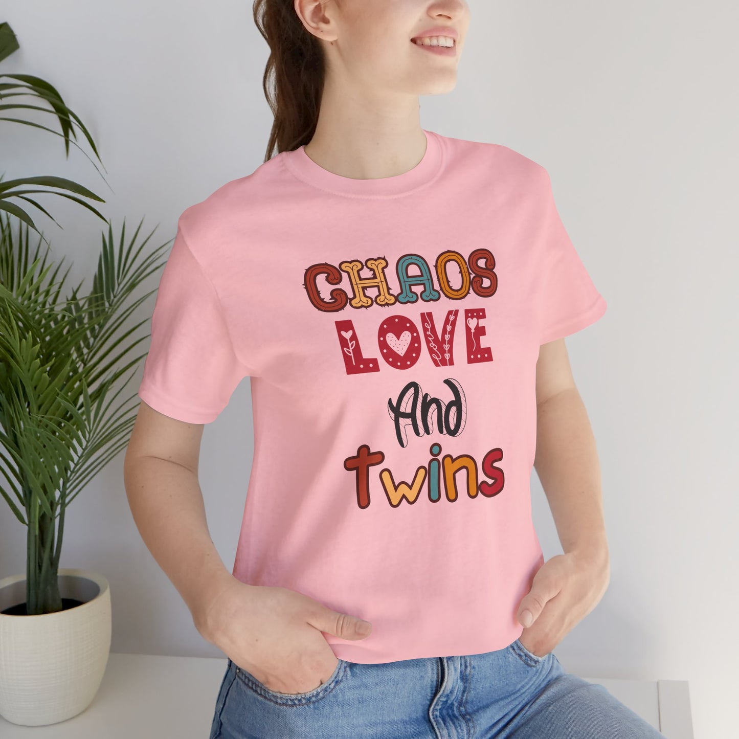 Chaos Love And Twins Tee For Twin Moms