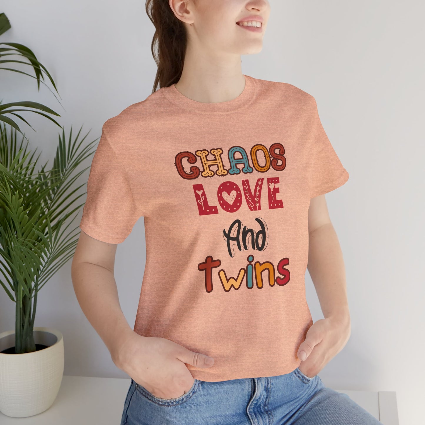 Chaos Love And Twins Tee For Twin Moms