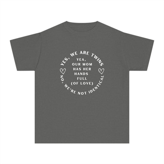 Youth No We're Not Identical Twins Tee
